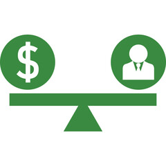 Balance, employee, salary icon