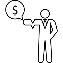 Investor, payroll, salary icon