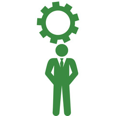 Management, solution, teamwork icon