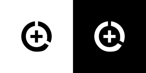  Plus Sign in Broken Circle