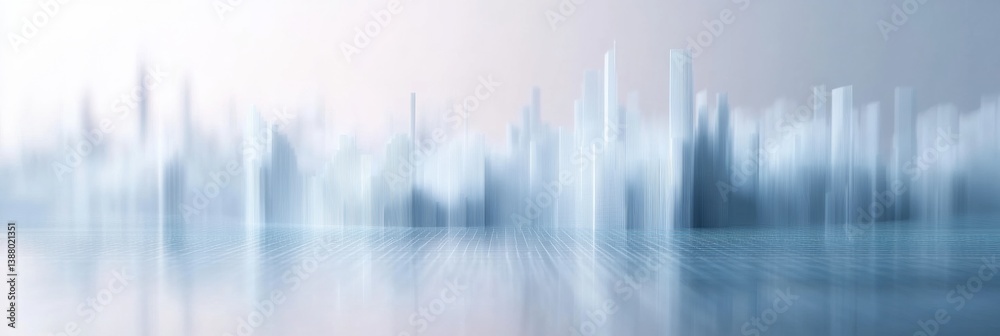 Aufkleber Soft abstract digital artwork featuring neutral-colored pixels in a modern and minimal futuristic aesthetic