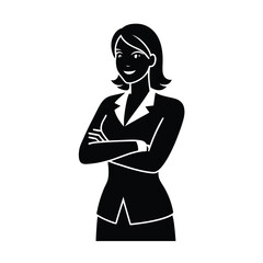 a woman crossing her arms