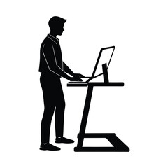 a-man-standing-at-a-standing-desk