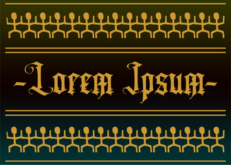 seamless pattern with gold ornaments vector