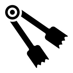 Tongs line icon