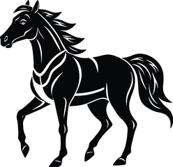 Belmont stakes horse silhouette vector designs 8