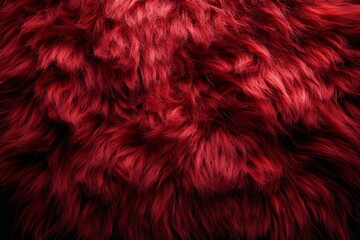 Fototapeta premium Reddish animal fur texture with a soft, fluffy pattern