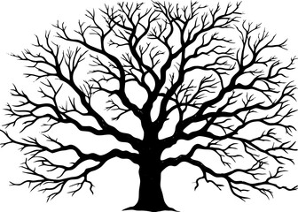 Obraz premium tree silhouette vector