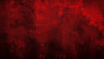 Red black grunge background. Dark red abstract background. Toned metallic rust texture. Red banner with corrosion texture. Red grunge wall background.
