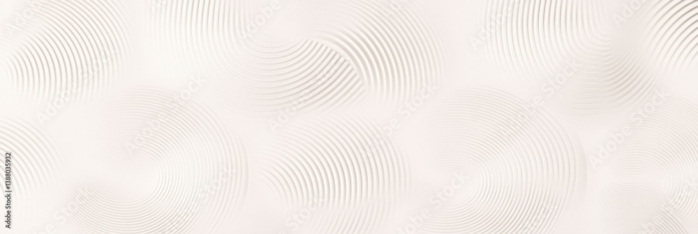 Poster Seamless geometric pattern featuring subtly curved circles with soft gradients in a minimalistic and modern design suitable for various backgrounds