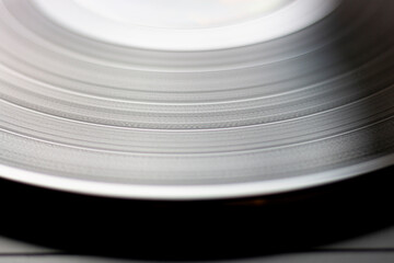 old vinyl record close up details