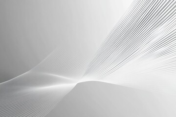 Sleek geometric pattern with thin white lines on a soft gray background creating a minimalist digital art experience and smooth aesthetic