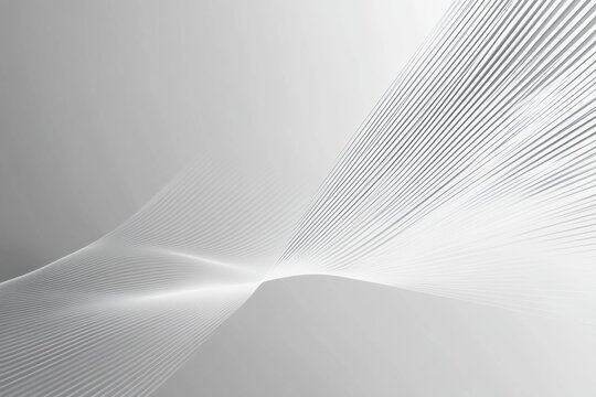 Sleek geometric pattern with thin white lines on a soft gray background creating a minimalist digital art experience and smooth aesthetic