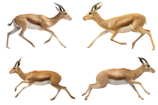 Antelope Running Silhouette