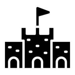 Sand Castle line icon