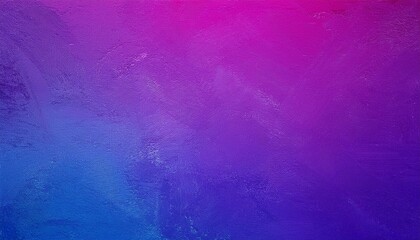 Fototapeta premium Bright blue violet purple dark magenta fuchsia pink abstract background for design. Painted old concrete wall with plaster texture. Color gradient. Rough brush strokes. Vintage retro.
