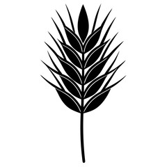 flowers flax silhouette vector illustrator