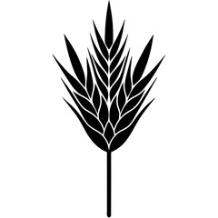 flowers flax silhouette vector illustrator