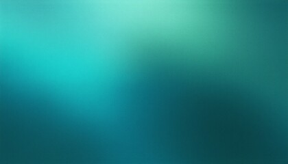 Dark green mint sea teal jade emerald turquoise light blue abstract background. Color gradient blur. Rough grunge grain noise. Brushed matte shimmer. Metallic foil effect. Design. Template. Empty.