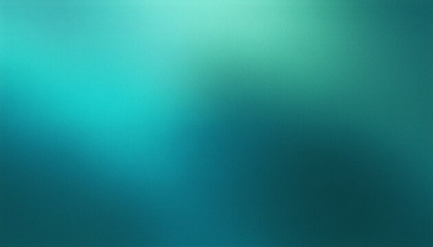 Dark green mint sea teal jade emerald turquoise light blue abstract background. Color gradient blur. Rough grunge grain noise. Brushed matte shimmer. Metallic foil effect. Design. Template. Empty.