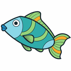 vector illustration of fish