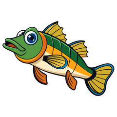 Fototapeta premium illustration of goldfish
