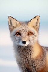 Fototapeta premium close-up of majestic arctic in snowy landscape