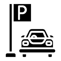 Parking line icon