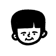 kid boy png cute cartoon handwrite design kid and art doodle outline element