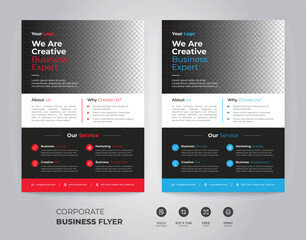 Creative Corporate Business Flyer Design with 2 color variation