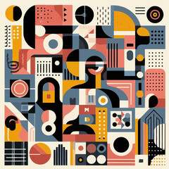 vector illustration of an abstract background with squares