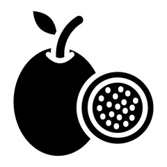 Passionfruit line icon