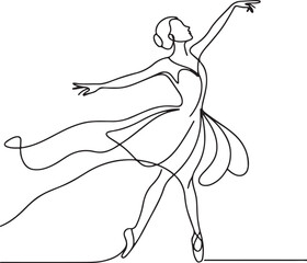 Female Ballet Dancer Minimal Art