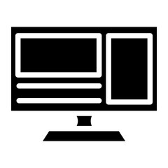 Display Advertising line icon