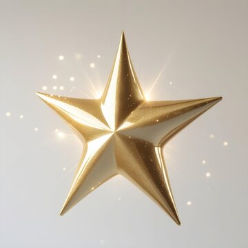 golden christmas star