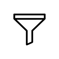Filter icon &ndash; funnel tool symbol