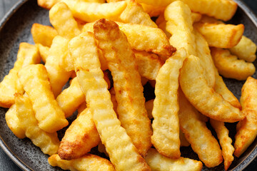Homemade Crinkle Cut French Fries