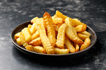 Homemade Crinkle Cut French Fries