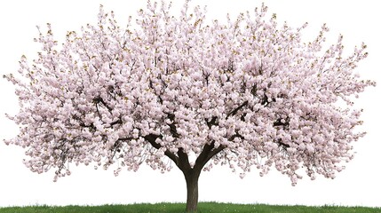 Obraz premium Blooming Cherry Tree with Spring Bloom.