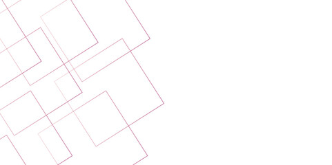 Abstract modern pink gradient square shape stroke like floor tiles, geometric lines pattern 3d vector illustrator background design used as wallpaper, business card, banner, poster, flyer etc.	