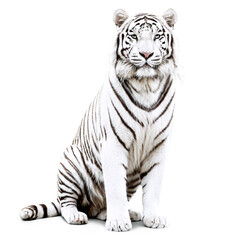 Fototapeta premium white tiger isolated on transparent background