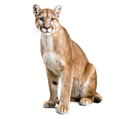 Obraz premium cougar isolated on transparent background