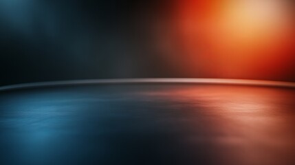 A vibrant gradient background featuring deep blue and warm orange tones, creating an artistic and dynamic setting.