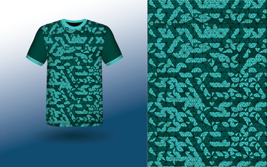 Print jersey T-shirt Sport Design Template, T-shirt Mockup Abstract Grunge Sport Jersey Design For Cricket, Football Soccer, Racing, Sports, Running Soccer Jersey. Uniform Front View

template, vector