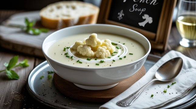 French Du Barry Soup: A Creamy Cauliflower Velout&eacute; for Elegant Dining