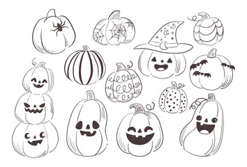 Halloween celebration coloring page illustration