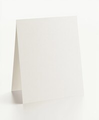 Blank Square Note Card, Ready for Personalization, with a Simple Fold for Easy Use,  High-Quality, Pure White, Unmarked, Versatile Stationery