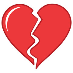 Broken and Beating Heart Icon Set – Black and White Vector Symbols of Love, Heartbreak, Pulse, and Health for Apps, Tattoos, and Emotional Design.