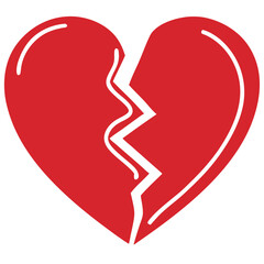 Broken and Beating Heart Icon Set – Black and White Vector Symbols of Love, Heartbreak, Pulse, and Health for Apps, Tattoos, and Emotional Design.