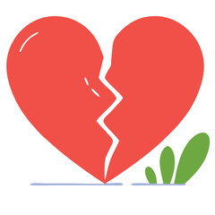 Broken and Beating Heart Icon Set – Black and White Vector Symbols of Love, Heartbreak, Pulse, and Health for Apps, Tattoos, and Emotional Design.